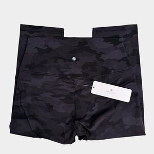 CRZ YOGA Black Camouflage Leggings Women XL Athleisure Athletic Sporty Crop Yoga